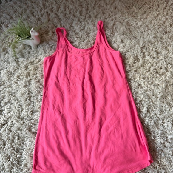 No Boundaries Tops - No Boundaries extra soft long women’s Bright Pink Tank Top